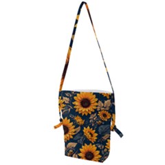 Flower Pattern Spring Folding Shoulder Bag by Bedest