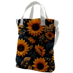 Flower Pattern Spring Canvas Messenger Bag by Bedest