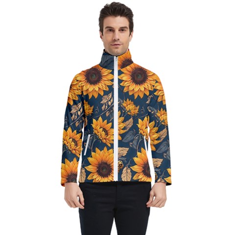 Flower Pattern Spring Men s Bomber Jacket by Bedest