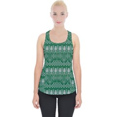 Christmas Knit Digital Piece Up Tank Top by Mariart