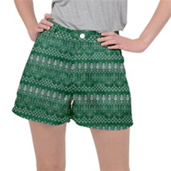 Christmas Knit Digital Women s Ripstop Shorts by Mariart