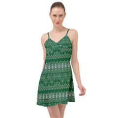 Christmas Knit Digital Summer Time Chiffon Dress by Mariart