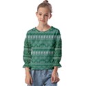 Christmas Knit Digital Kids  Cuff Sleeve Top View1