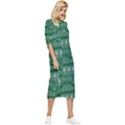 Christmas Knit Digital Bow Sleeve Chiffon Midi Dress View3