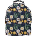 Flower Grey Pattern Floral Mini Full Print Backpack View1