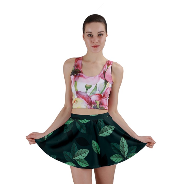 Foliage Mini Skirt