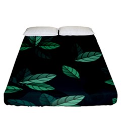 Foliage Fitted Sheet (california King Size)