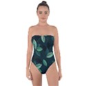 Foliage Tie Back One Piece Swimsuit View1