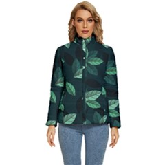 Foliage Women s Puffer Bubble Jacket Coat by HermanTelo