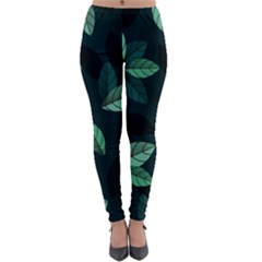 Foliage Lightweight Velour Leggings by HermanTelo