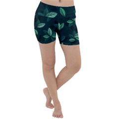 Foliage Lightweight Velour Yoga Shorts by HermanTelo