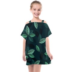 Foliage Kids  One Piece Chiffon Dress