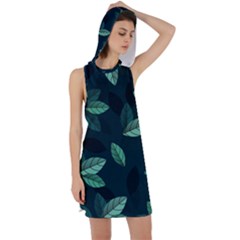 Foliage Racer Back Hoodie Dress