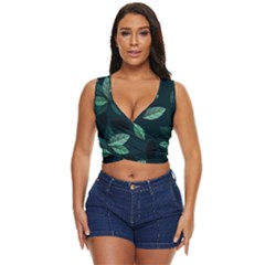 Foliage Women s Sleeveless Wrap Top