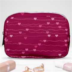 Hearts Valentine Love Background Make Up Pouch (small) by Proyonanggan