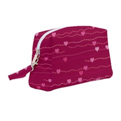 Hearts Valentine Love Background Wristlet Pouch Bag (medium) by Proyonanggan