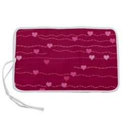 Hearts Valentine Love Background Pen Storage Case (m) by Proyonanggan