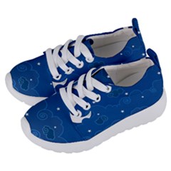 Sky Night Moon Clouds Crescent Kids  Lightweight Sports Shoes by Proyonanggan