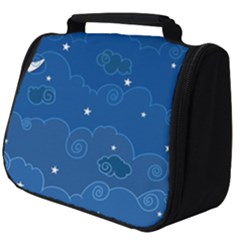 Sky Night Moon Clouds Crescent Full Print Travel Pouch (big) by Proyonanggan