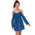 Sky Night Moon Clouds Crescent Boho Dress View1