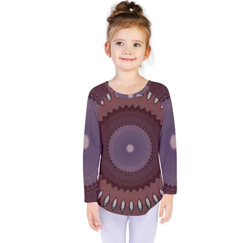 Art Pattern Design Kids  Long Sleeve T-shirt by Proyonanggan