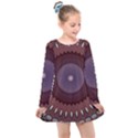 Art Pattern Design Kids  Long Sleeve Dress View1