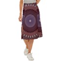 Art Pattern Design Midi Panel Skirt View1