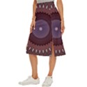 Art Pattern Design Midi Panel Skirt View2