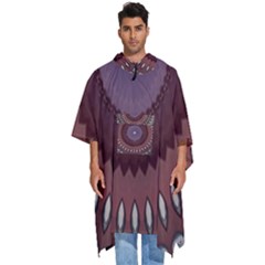 Art Pattern Design Men s Hooded Rain Ponchos by Proyonanggan