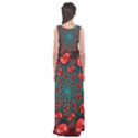 Fractal Red Spiral Abstract Art Empire Waist Maxi Dress View2