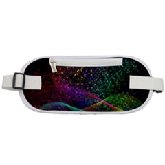 Particles Waves Line Multicoloured Rounded Waist Pouch by Proyonanggan