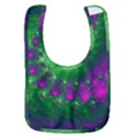 Fractal Spiral Purple Art Green Art Baby Bib View1