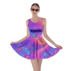 Fractal Art Artwork Magical Purple Skater Dress by Proyonanggan