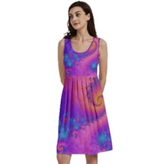 Fractal Art Artwork Magical Purple Classic Skater Dress by Proyonanggan