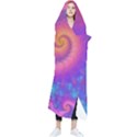 Fractal Art Artwork Magical Purple Wearable Blanket View1