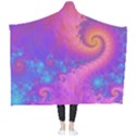 Fractal Art Artwork Magical Purple Wearable Blanket View2