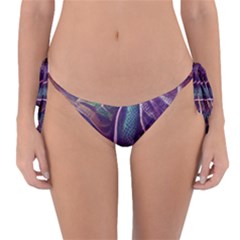 Abstract African Art Backdrop Reversible Bikini Bottoms