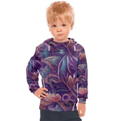 Abstract African Art Backdrop Kids  Hooded Pullover