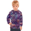 Abstract African Art Backdrop Kids  Hooded Pullover View1