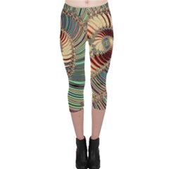 Fractal Strange Unknown Abstract Capri Leggings  by Proyonanggan