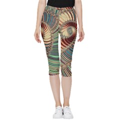 Fractal Strange Unknown Abstract Inside Out Lightweight Velour Capri Leggings  by Proyonanggan