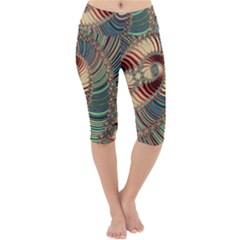 Fractal Strange Unknown Abstract Lightweight Velour Cropped Yoga Leggings by Proyonanggan