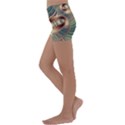 Fractal Strange Unknown Abstract Kids  Lightweight Velour Yoga Shorts View2