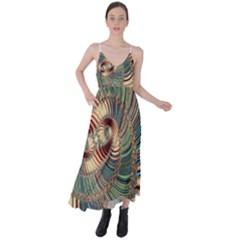 Fractal Strange Unknown Abstract Tie Back Maxi Dress by Proyonanggan