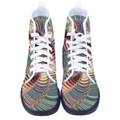 Fractal Strange Unknown Abstract Men s High-top Canvas Sneakers by Proyonanggan