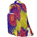 Fractal Spiral Bright Colors Double Compartment Backpack View1