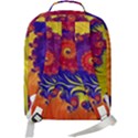 Fractal Spiral Bright Colors Double Compartment Backpack View3