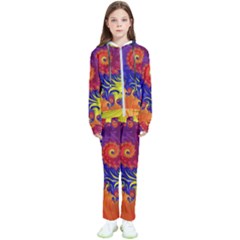 Fractal Spiral Bright Colors Kids  Tracksuit by Proyonanggan