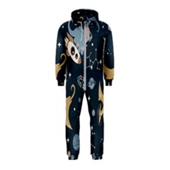 Space Theme Art Pattern Design Wallpaper Hooded Jumpsuit (kids)