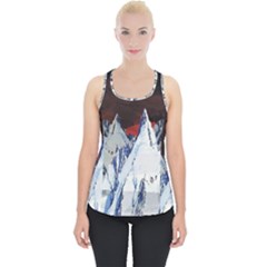 Abstract Painting Cold Temperature Snow Nature Piece Up Tank Top by Grandong